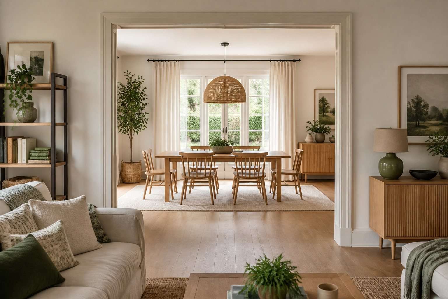 Cómo crear continuidad visual entre habitaciones sin repetir la misma decoración