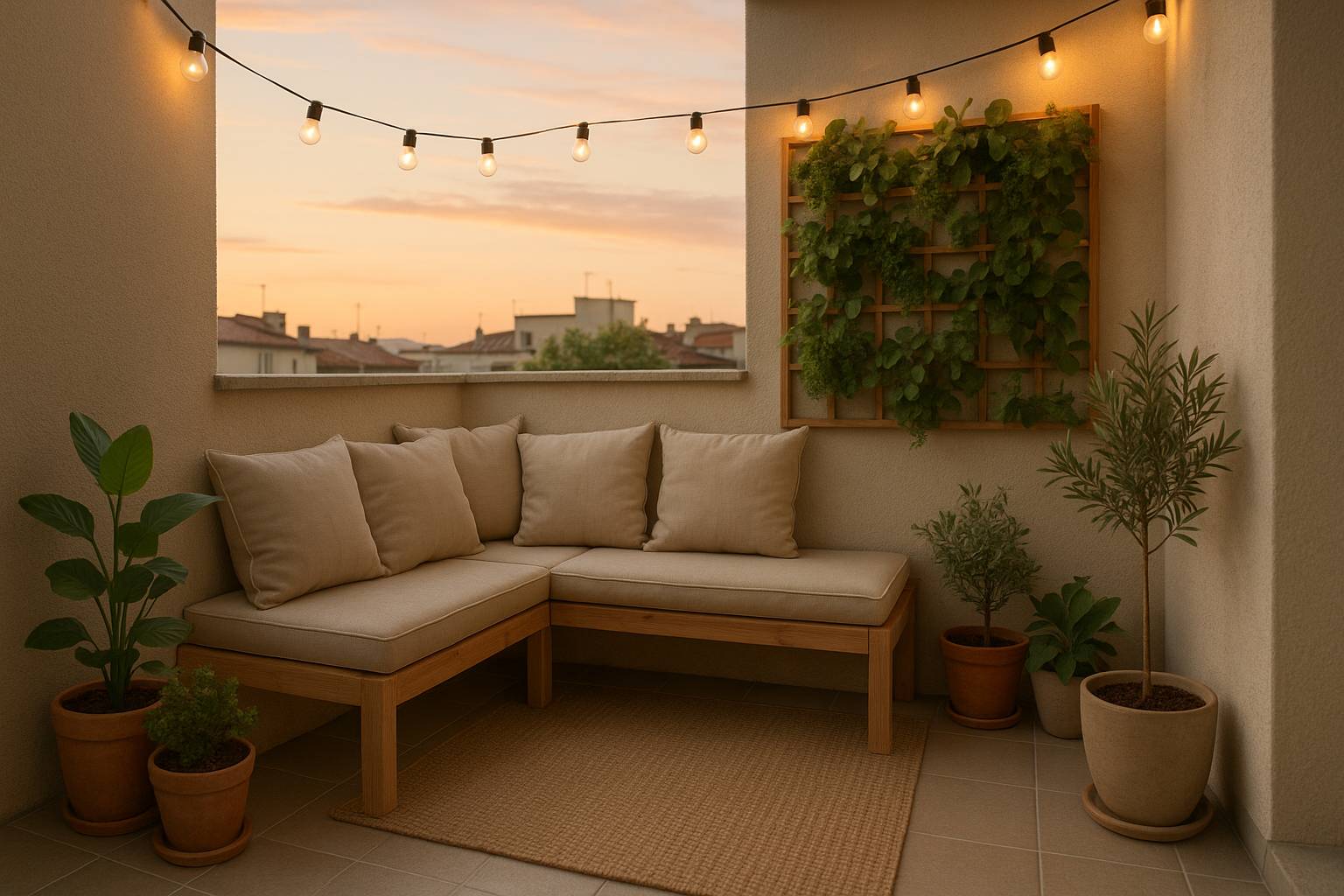 Cómo crear una zona chill out en una terraza de 4 m²
