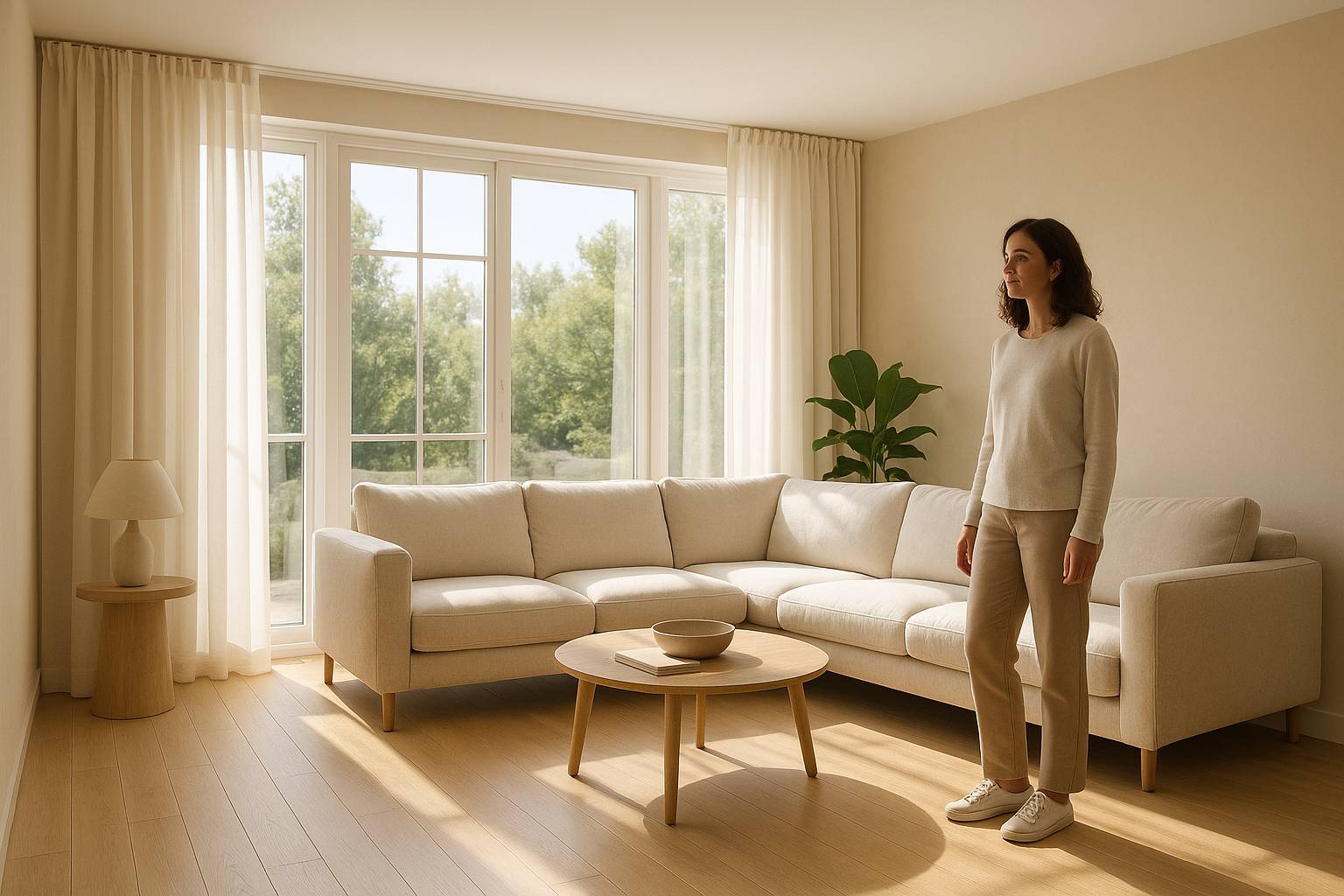 Cómo elegir cortinas para techos bajos
