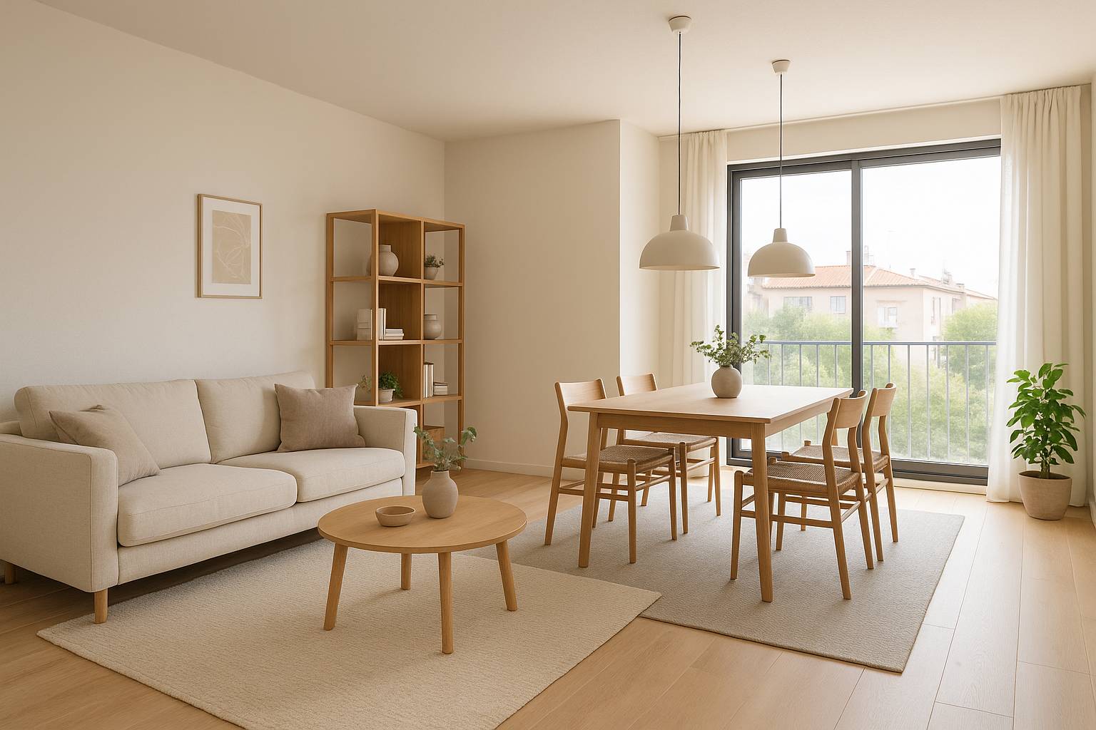 Ideas para separar salón y comedor sin tabiques